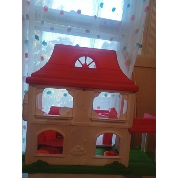 Fisher Price Little People Happy Sounds Home Pink Doll House - Picture 2 of 16